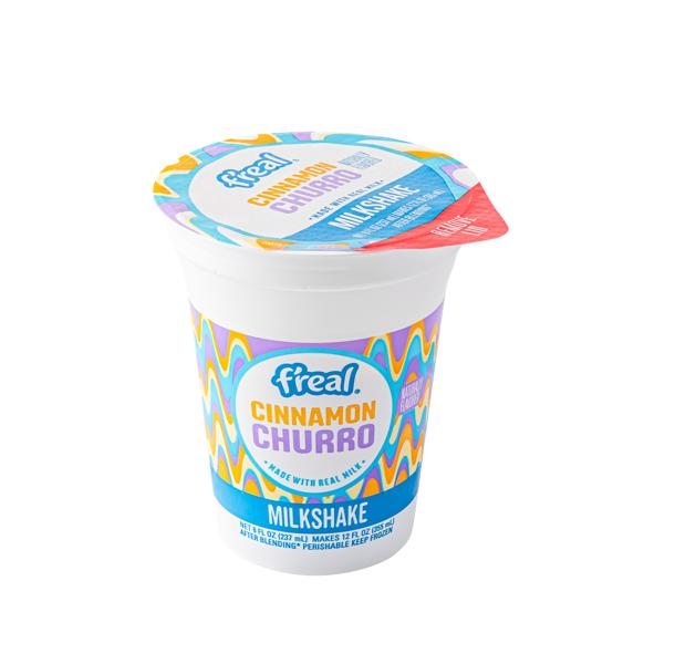 f'real Cinnamon Churro Naturally Flavored Milkshake, 12 12-Fl Oz