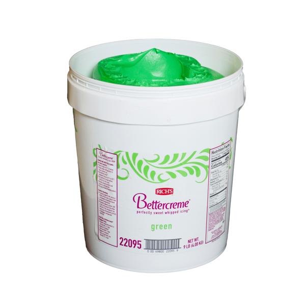 REG クリームコンデンス Bettercreme® Green Icing, 9-Lb Pail | Rich's USA