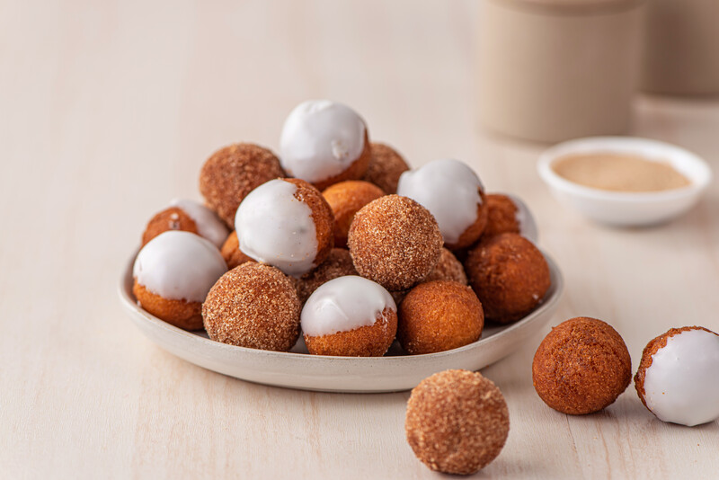 Donut holes on a plate