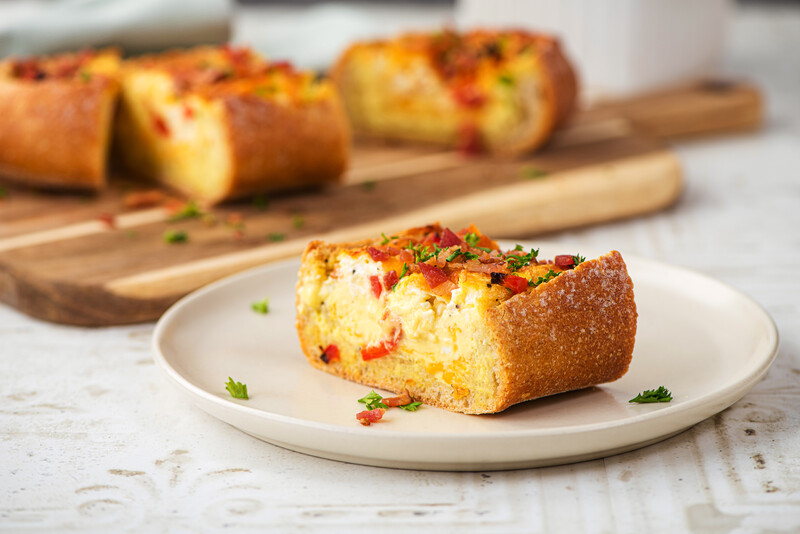 Pizza bread on a plate