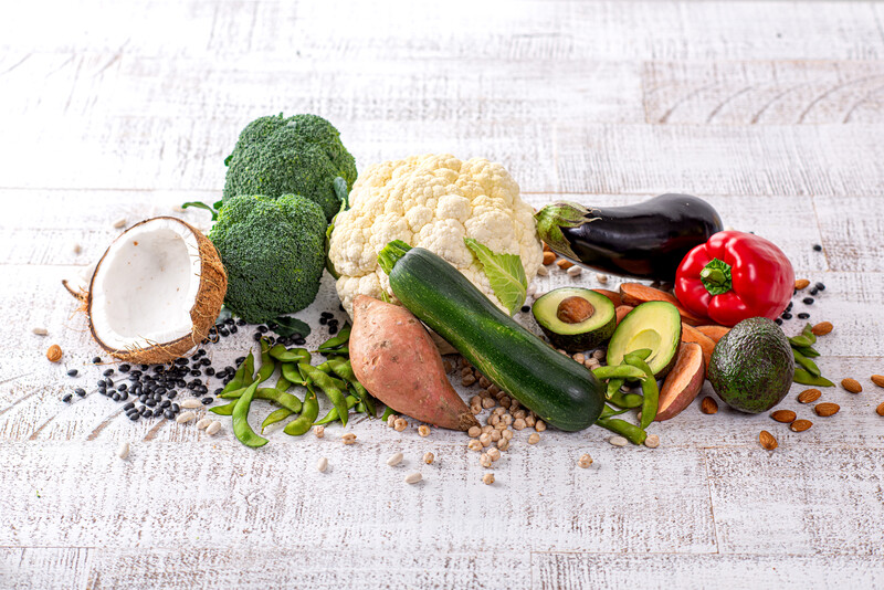 vegetables on table
