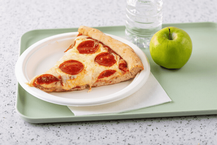Pizza on plate