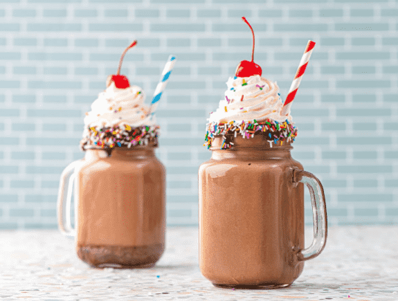 shakes with on top soft whip
