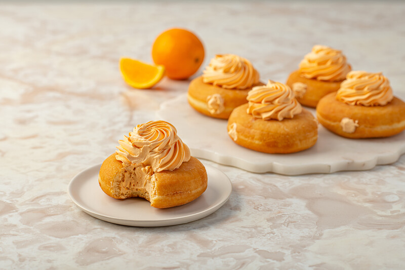 orange donuts