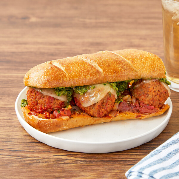 Italian Pesto Meatball Sub