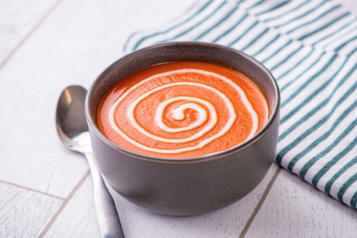 Tomato Soup with Plant Based Cooking Creme