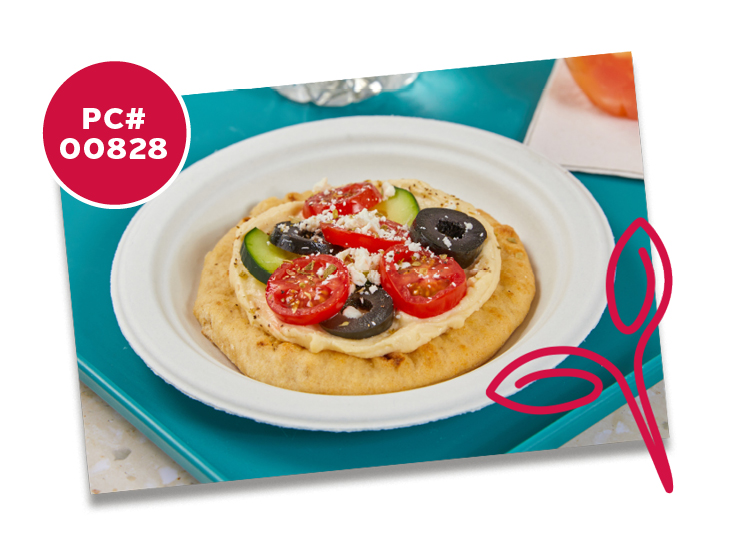 MEDITERRANEAN HUMMUS FLATBREAD