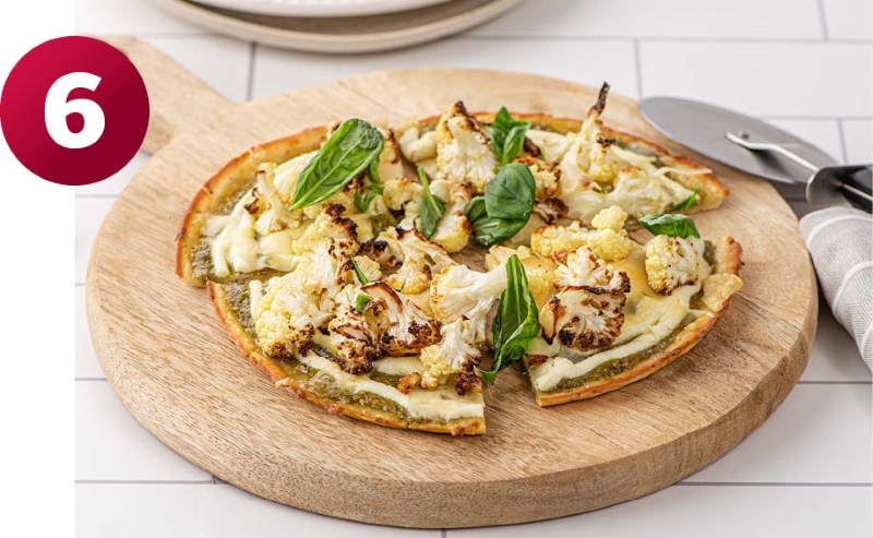 Veggie Pizza with Basil