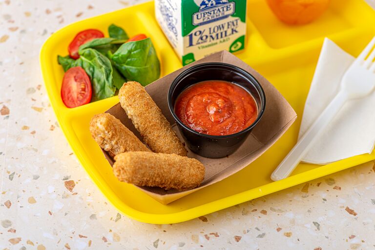 cheese sticks on tray