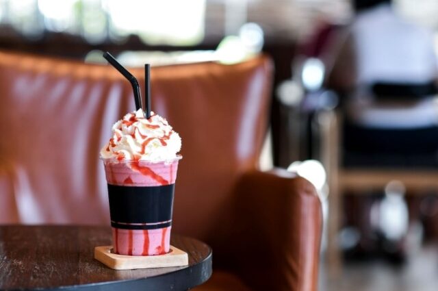 cherry chocolate milkshake