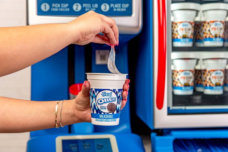f'real oreo milkshake