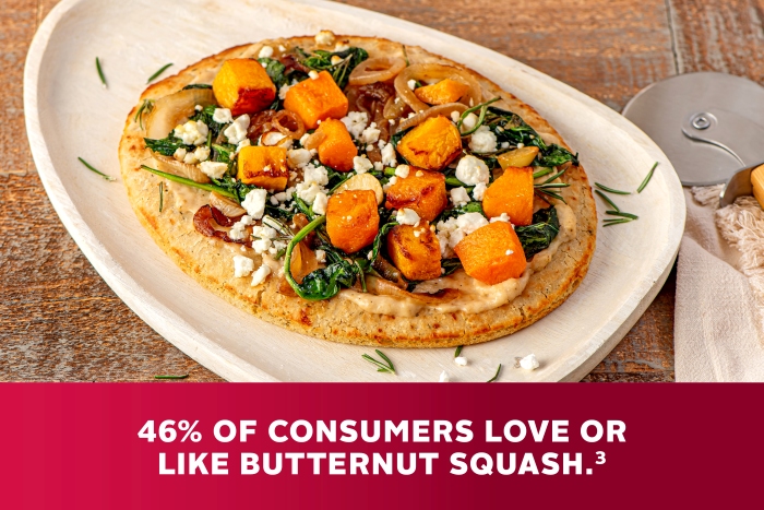 SAVORY SPICED BUTTERNUT SQUASH PINSA