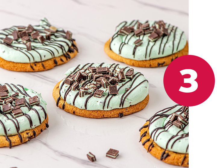 whipped icing cookie