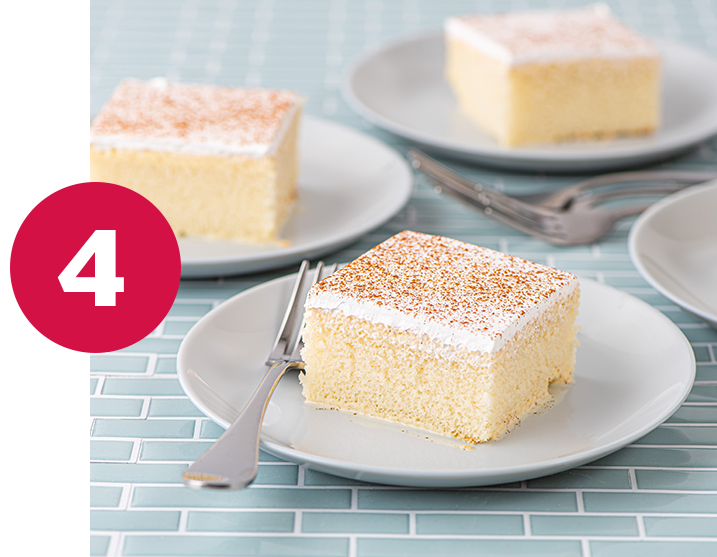 whipped icing on cake