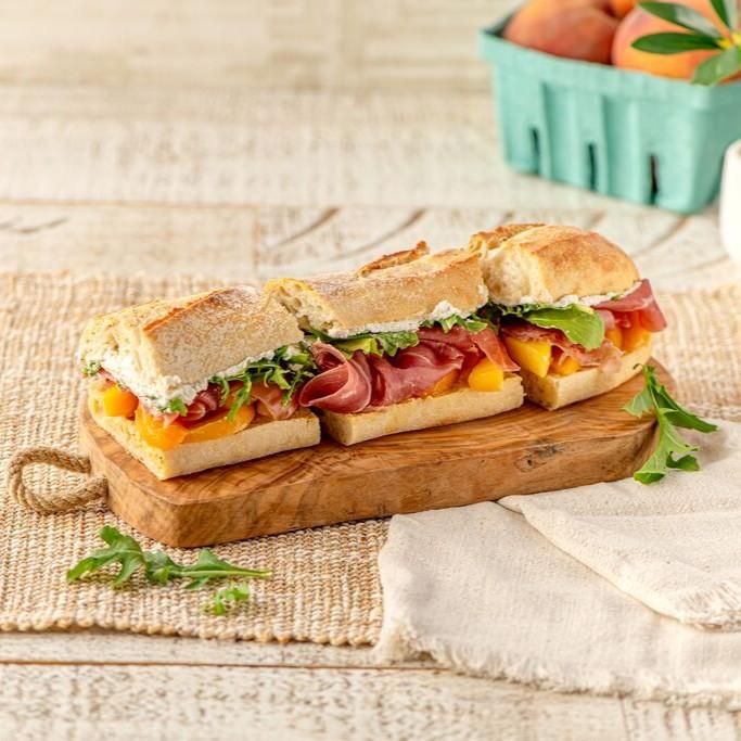 Peach & Prosciutto Sandwich