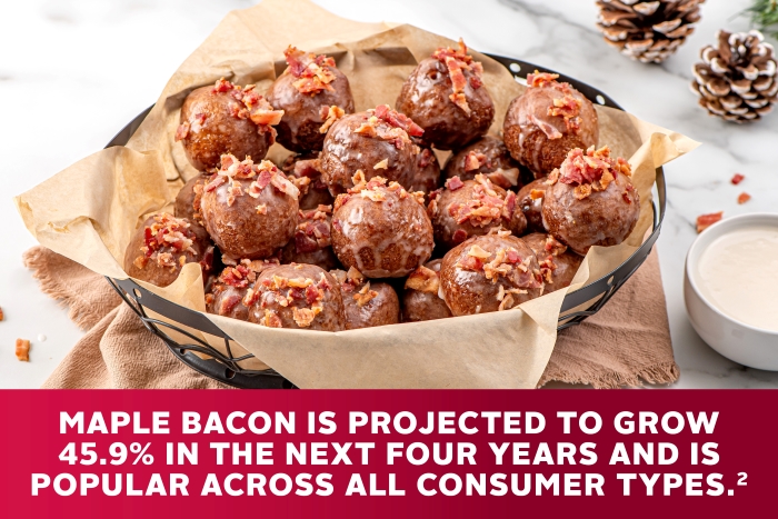 MAPLE BACON DONUT HOLES