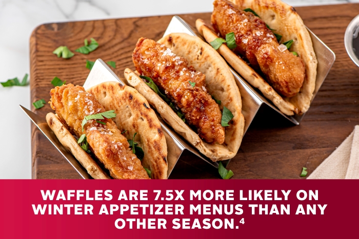 MAPLE WAFFLE CHICKEN TACOS