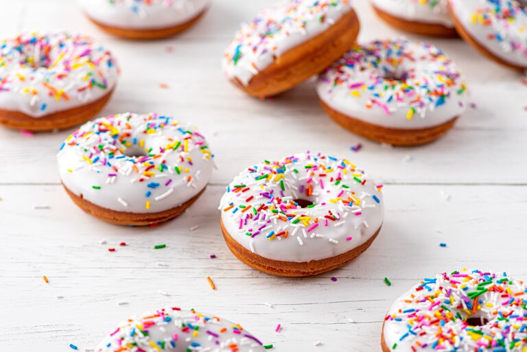 sprinkled donut