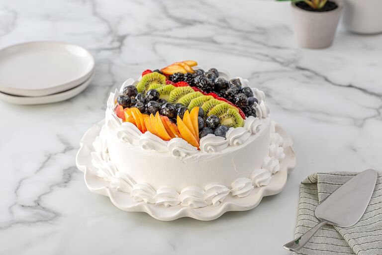 fruit covered cake