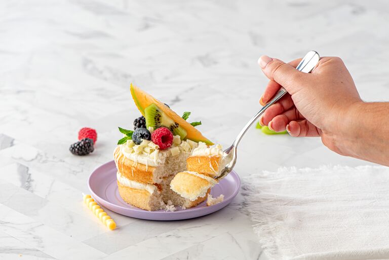 mini vanilla cake