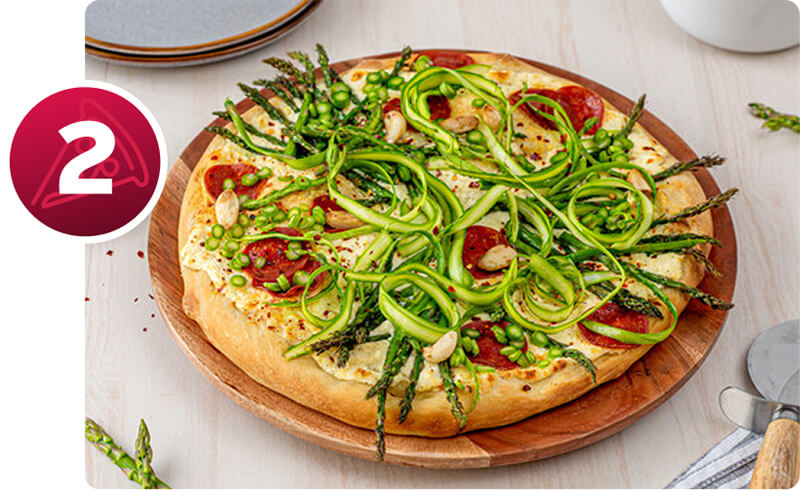 veggie topped pizza