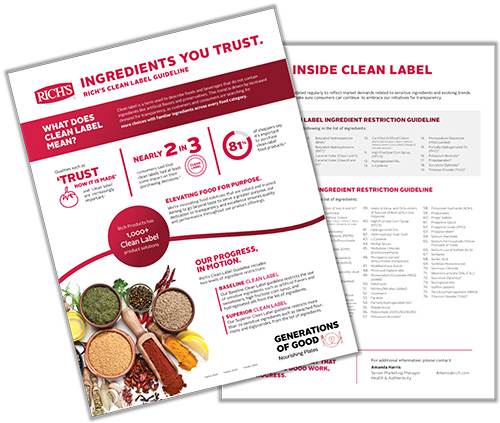 clean label guidelines