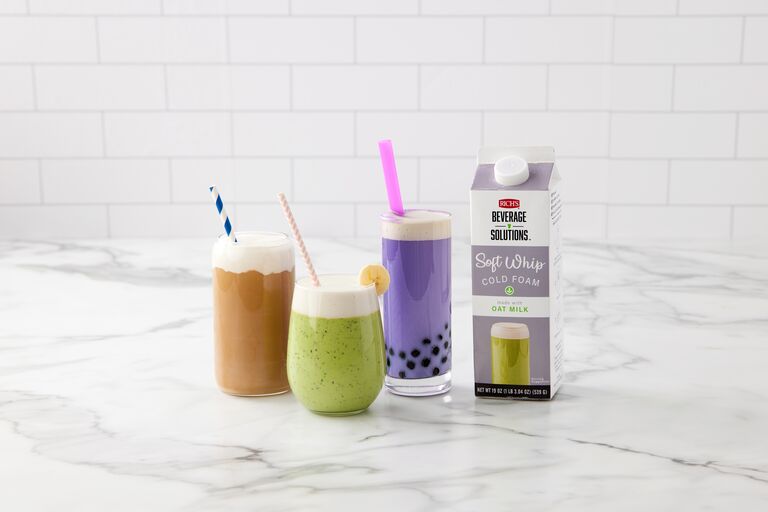 on top cold foam oat milk from rich's beverage solutions