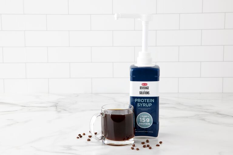 coffee with rich's protein syrup