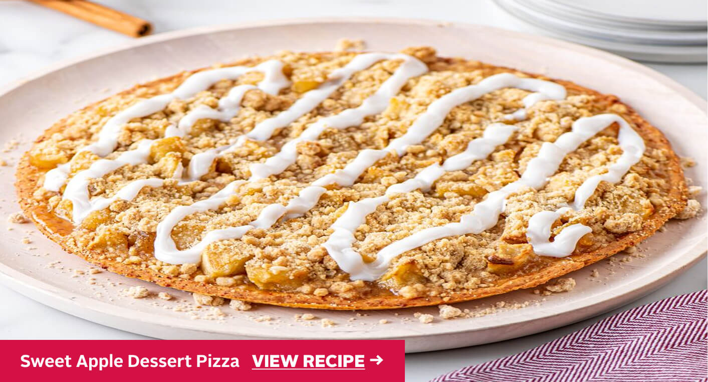 Sweet Apple Dessert Pizza