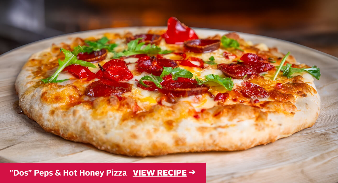 "Dos" Peps & Hot Honey Pizza