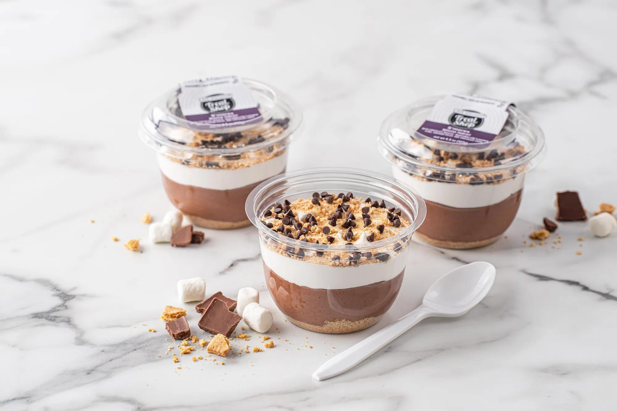Three mousse parfaits