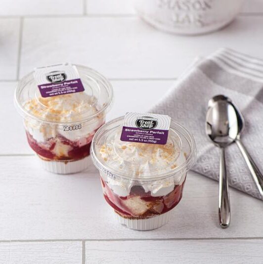 our specialty sweet shop cake parfait