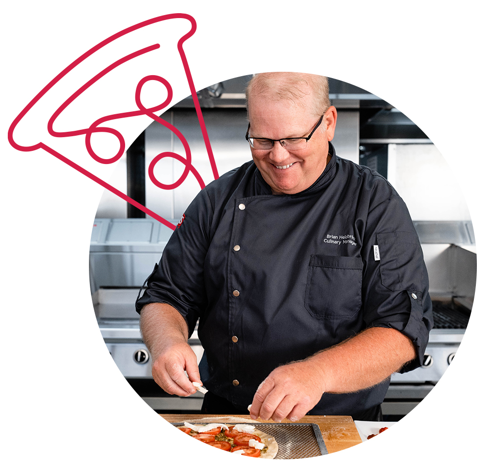 Chef Baking Pizza
