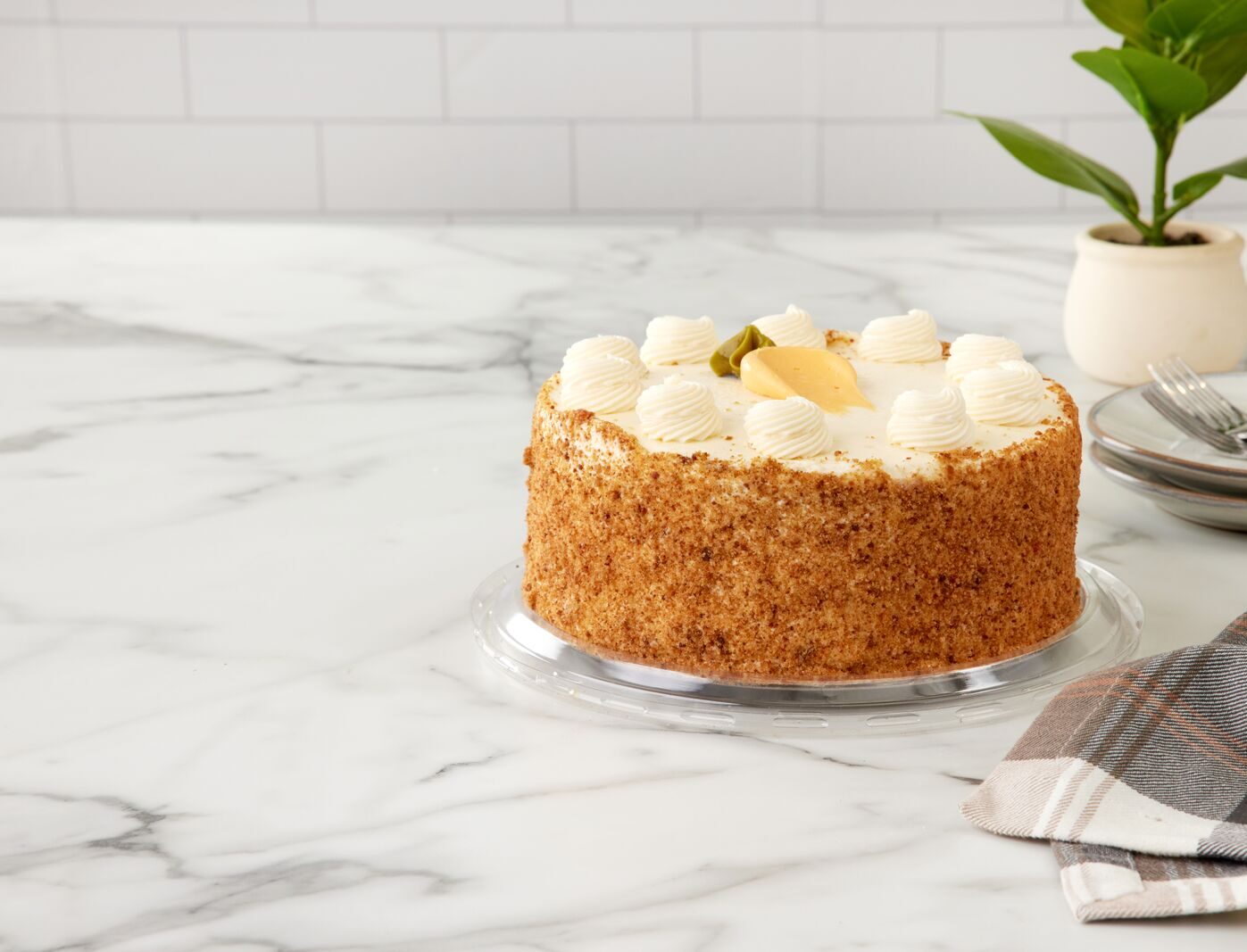 fully finished carrot cake